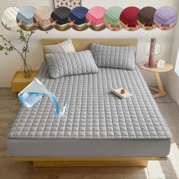 1pc Waterproof, soft, breathable mattress protector for Single, Double, Queen, and King sizes