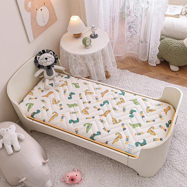Baby crib mattress with latex cushion for toddlers, boys, and kindergarten kids' bedding set