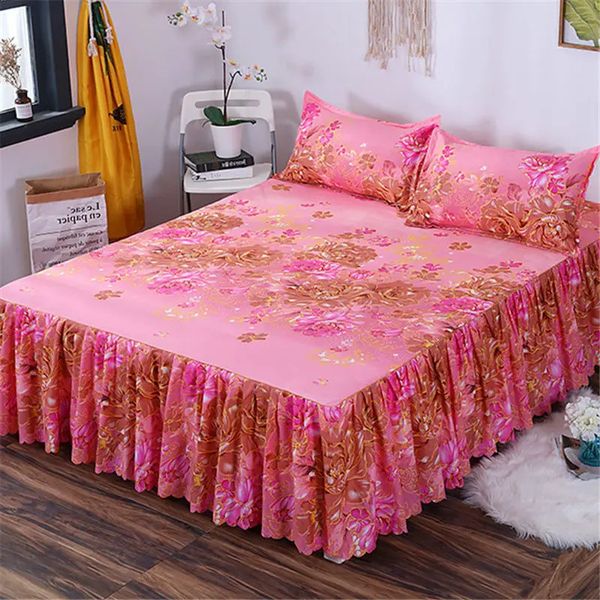 Bedding Thick Quilted Large Princess Lace Pure Cotton 240913