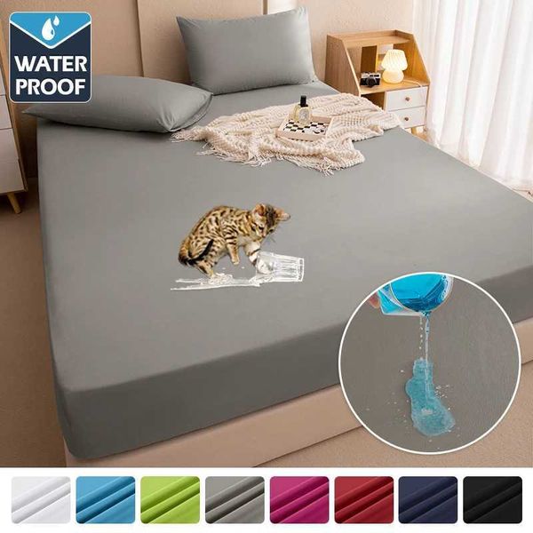 Breathable, washable waterproof pad cover for twin beds (160x200), antibacterial and mite-resistant for healthy sleep