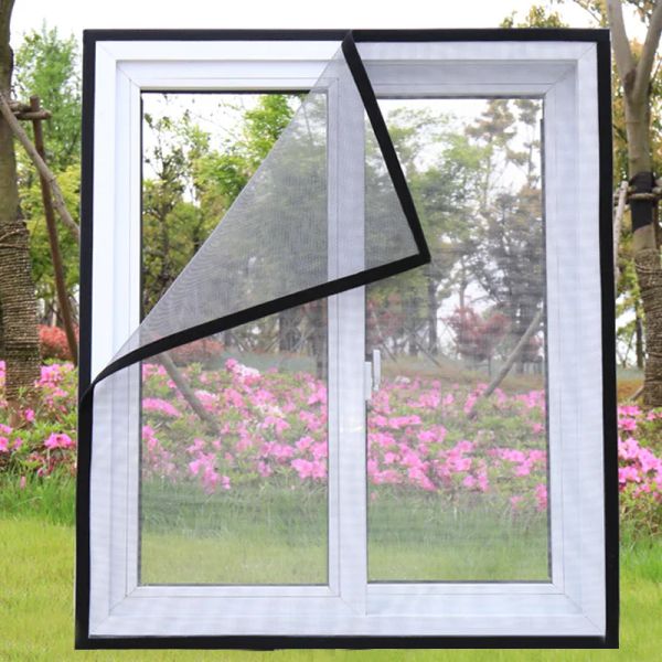 Customizable self-adhesive mosquito net for windows, summer insect-proof door screen