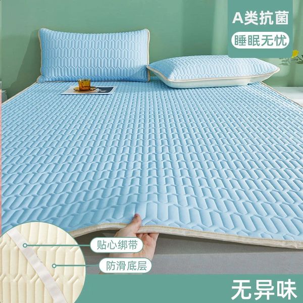 Feeg Ice Fabric Mattress Cover for Single, Double, or Queen Beds – Summer Cooling Pad with Elastic Corners