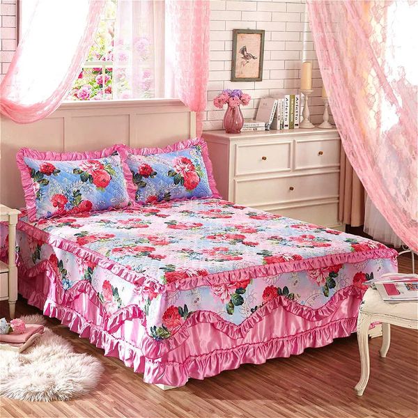 Home Furniture Cotton Thick Lace Bedding Winter Warm and Non slip Bedding Gette Large Pillowcase 241107