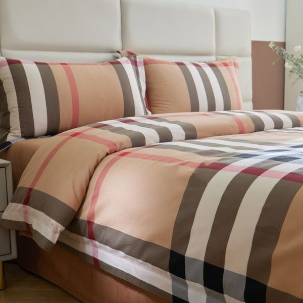 Luxury solid-color cotton bedding set for five-star hotels