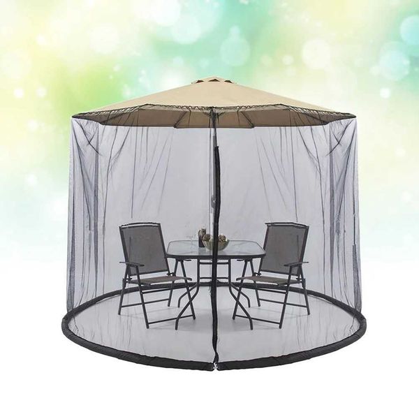 Mosquito net canopy for outdoor courtyard garden, UV shade net 300x230cm in black (S2462504)