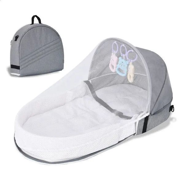 Portable folding crib for travel with pressure resistance