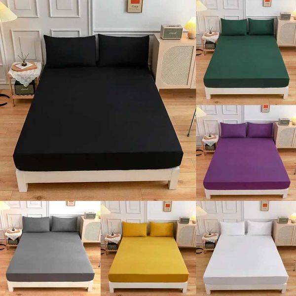 Solid Color Soft Elastic Mattress Cover or Pillowcase Protector