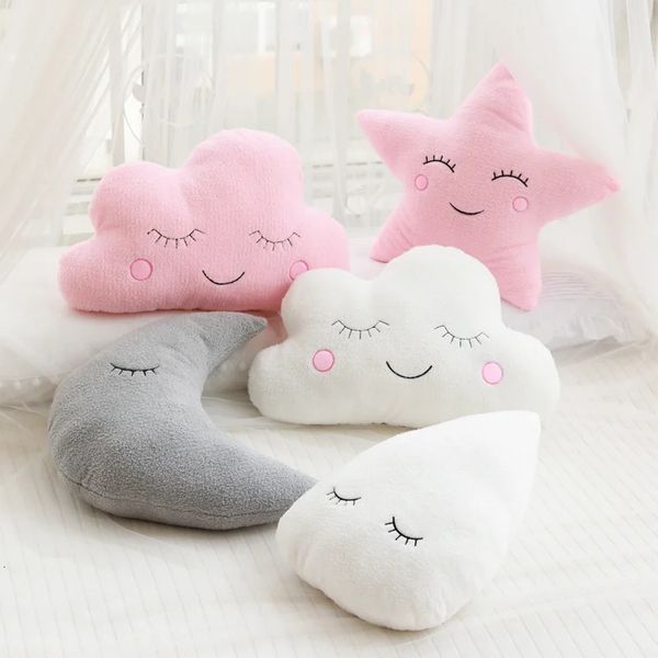Stuffed Cloud Moon Star Raindrop Plush Pillow Soft Cushion Toys For Children Baby Kids Girl Christmas Gift Room Car Decor 250211

Soft plush cushion toys shaped like clouds, moons, stars, and raindrops for kids, babies, and girls, perfect as Christmas gifts or room and car decor
