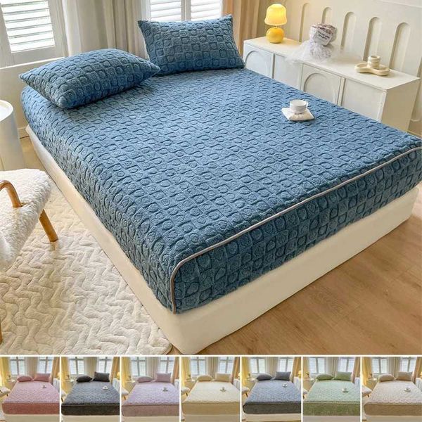 Thick plush mattress cover for warmth and protection