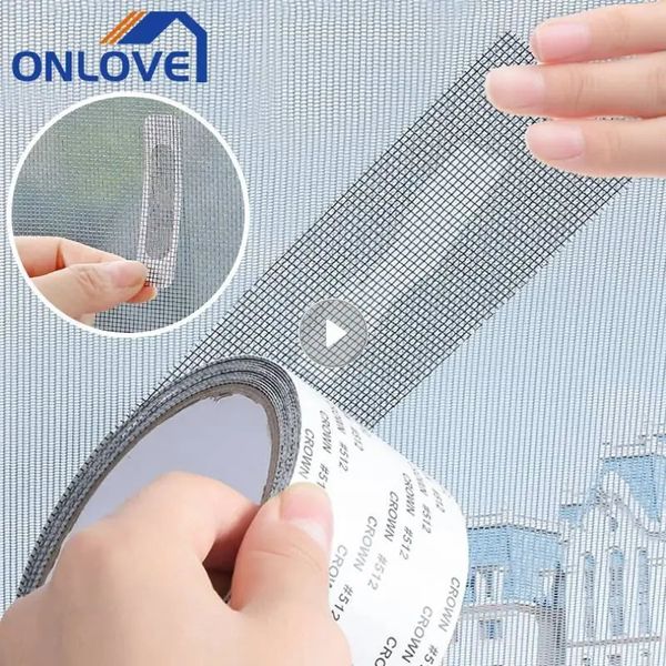 Window mosquito net with self-adhesive backing for DIY door mesh, freely cuttable fly screen